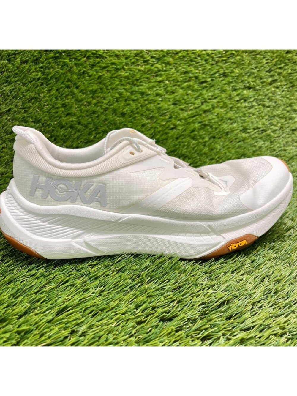 Hoka One One Transport Womens Size 8.5 White Gum Athletic Running Shoes Sneakers